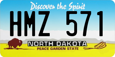 ND license plate HMZ571