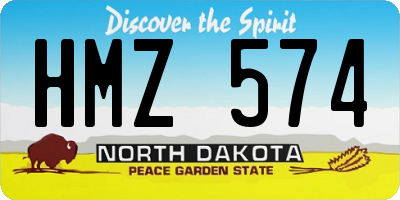 ND license plate HMZ574