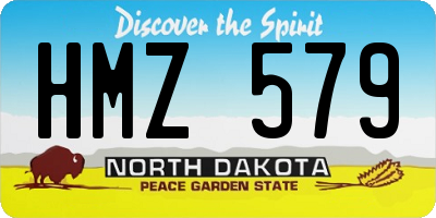 ND license plate HMZ579