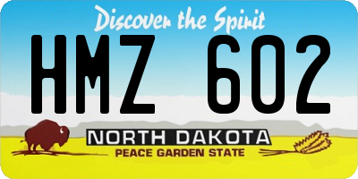 ND license plate HMZ602