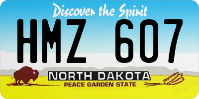 ND license plate HMZ607