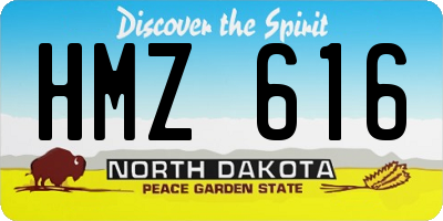 ND license plate HMZ616