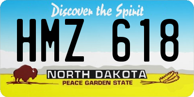 ND license plate HMZ618