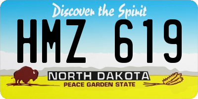 ND license plate HMZ619