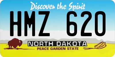 ND license plate HMZ620