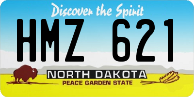 ND license plate HMZ621