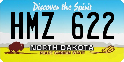 ND license plate HMZ622