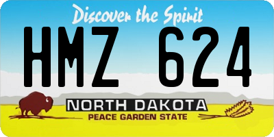 ND license plate HMZ624