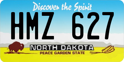 ND license plate HMZ627