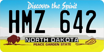 ND license plate HMZ642