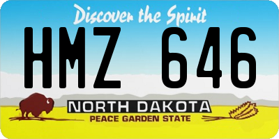 ND license plate HMZ646