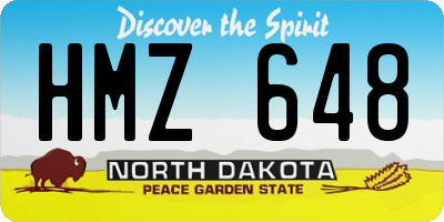 ND license plate HMZ648