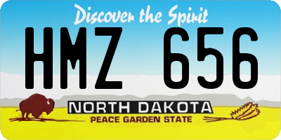 ND license plate HMZ656