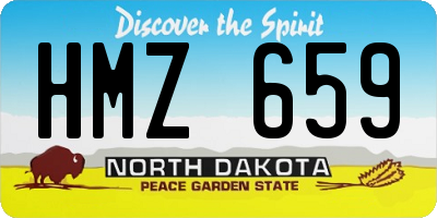 ND license plate HMZ659