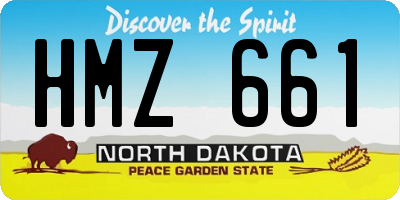 ND license plate HMZ661