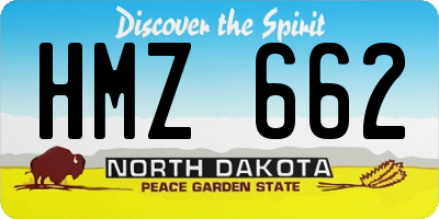 ND license plate HMZ662