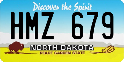 ND license plate HMZ679