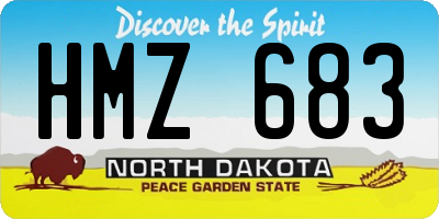 ND license plate HMZ683