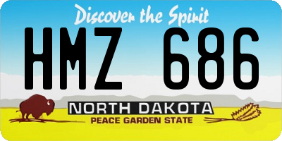 ND license plate HMZ686