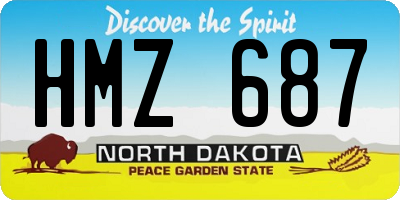 ND license plate HMZ687