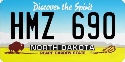 ND license plate HMZ690