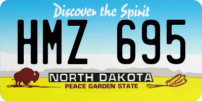 ND license plate HMZ695