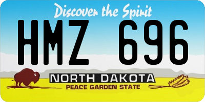 ND license plate HMZ696