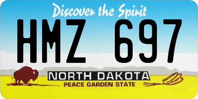 ND license plate HMZ697