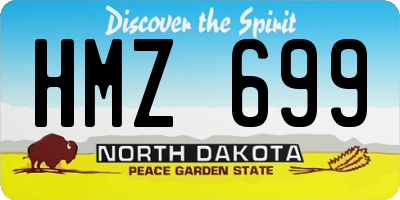 ND license plate HMZ699