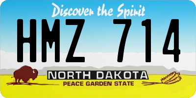 ND license plate HMZ714