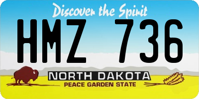 ND license plate HMZ736