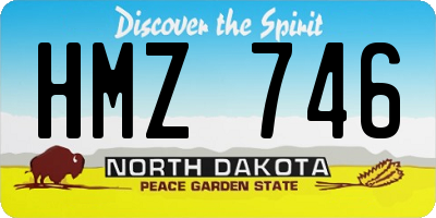 ND license plate HMZ746