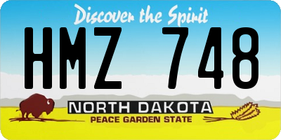 ND license plate HMZ748