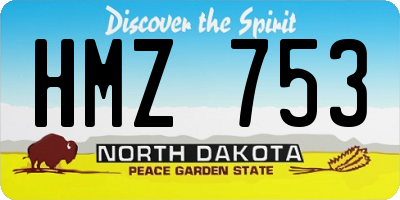 ND license plate HMZ753