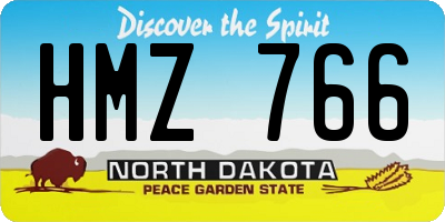 ND license plate HMZ766