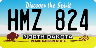 ND license plate HMZ824