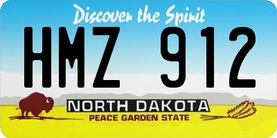 ND license plate HMZ912