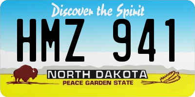 ND license plate HMZ941