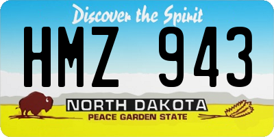 ND license plate HMZ943