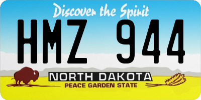 ND license plate HMZ944