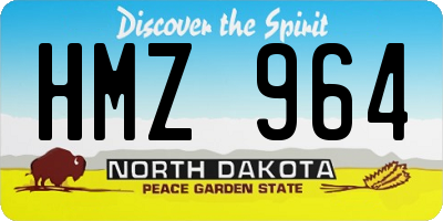 ND license plate HMZ964