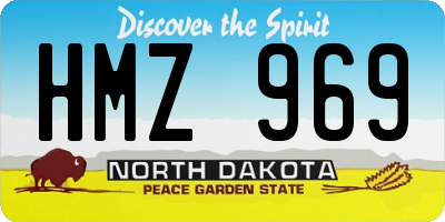 ND license plate HMZ969