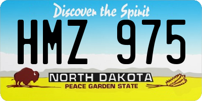 ND license plate HMZ975