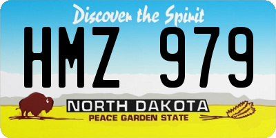 ND license plate HMZ979