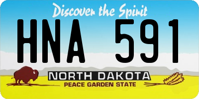 ND license plate HNA591