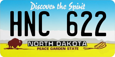 ND license plate HNC622