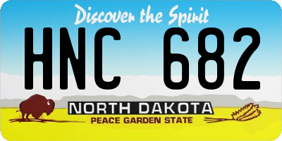 ND license plate HNC682
