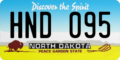 ND license plate HND095