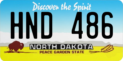 ND license plate HND486