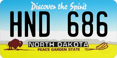 ND license plate HND686